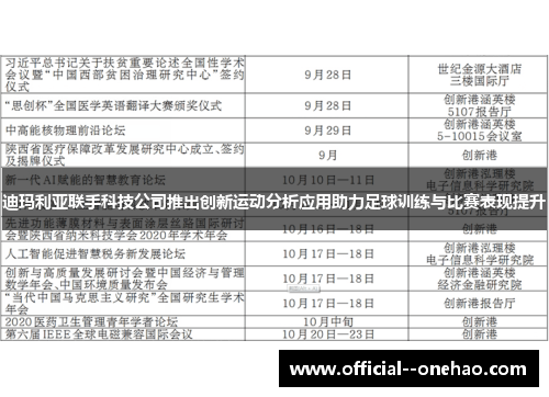 迪玛利亚联手科技公司推出创新运动分析应用助力足球训练与比赛表现提升